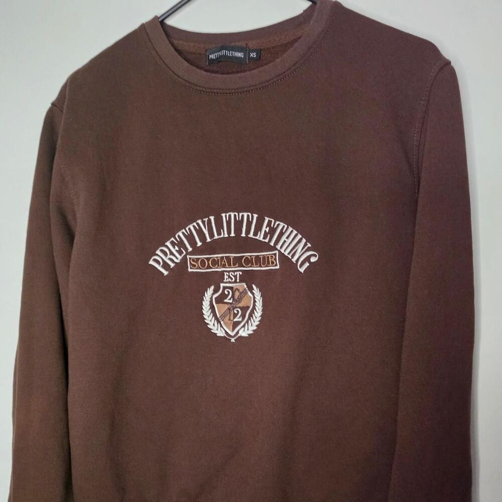 Prettylittlething Women's Brown Sweatshirt